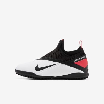 Nike Jr. Phantom Vision 2 Academy Dynamic Fit TF - Nagyobb Gyerek Focicipő - Fehér/Piros/Fekete